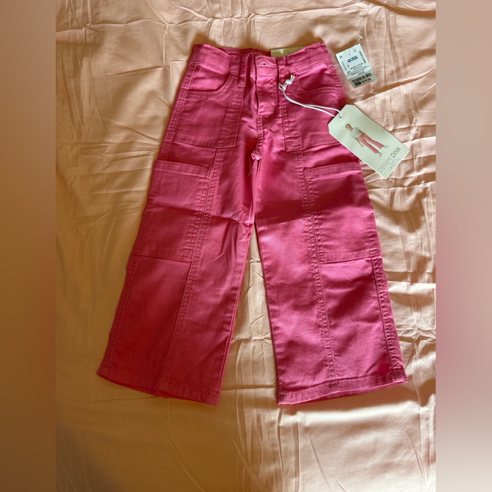 Vibrant Pink Kids Jeans